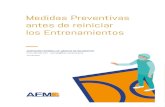 Medidas Preventivas antes de reiniciar los Entrenamientosaemeb.com/.../2020/04/Medidas-Preventivas-AEMB-v5.pdf · Medidas Preventivas antes de reiniciar los Entrenamientos ASOCIACIÓN