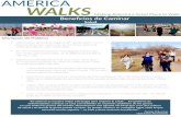 Beneficios de - America Walks · 2017. 3. 9. · Beneficios de Caminar. Salud ... Países donde los viajes activos como caminar y andar en bicicleta es mas frecuente, por lo general