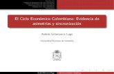 El Ciclo Econ omico Colombiano: Evidencia de …...Introducci on An alisis no-param etrico del ciclo colombiano An alisis param etrico del ciclo colombiano Sincronizaci on en el ciclo