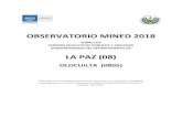 LA PAZ (08) - mined.gob.sv · LA PAZ (08) OLOCUILTA (0805) Elaborado con los resultados del Proyecto “Monitoreo a los Programas del MINED desarrollados en los Centros Educativos