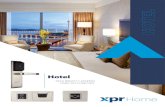 Hotel€¦ · La gama XPR HOTEL incluye 2 soluciones para mejorar la seguridad de hoteles y B&Bs. Una incluye una manilla Mifare para hotel y la otra un lector de tarjetas Mifare