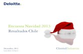 Encuesta Navidad 2013 Resultados Chile · Compras en Navidad 2013 Uso del aguinaldo navideño . 67% de los encuestados asegura que recibirá aguinaldo a fin de año. El uso será