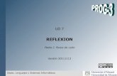 REFLEXION · 2016. 4. 25. · Curso 11-12 9 API de reflexion de Java Clases del API de reflexión (cont.) java.lang.reflect.Constructor • Proporciona información y acceso sobre