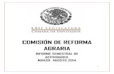 COMISIÓN DE REFORMA AGRARIA€¦ · Los diputados integrantes de la Comisión de Reforma Agraria, con fundamento en lo dispuesto por la fracción XLIII, del artículo 39de la Ley