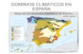 DOMINIOS CLIMÁTICOS EN ESPAÑA · Clima mediterráneo – subtropical Clima subdesértico Clima mediterráneo – levantino balear Clima mediterráneo - catalán. Mediterráneo oceánico
