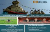 NEPAL KHUKURI 2017 - Exode · Expedición Khukuri > Nepal > Desde 1.380 € + vuelo Qué encontrarás > Pasear a tu ritmo por antiguas ciudades Newar, de ladrillo rojo y madera tallada