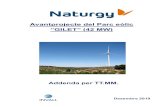 Avantprojecte del Parc e òlic ”GILET” (42 MW · aerogen Subesta nova con Línia el símplex produïda 30/220kV Eléctrica discórrer esent Avan A Barce Segarra, A Lleida ecte