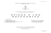 AVISOS A LOS NAVEGANTES - Armada Uruguaysohma.armada.mil.uy/attachments/article/302/folletos... · 2019. 12. 3. · NAVEGANTES Contenido I INSTRUCCIONES II AVISOS A LOS NAVEGANTES