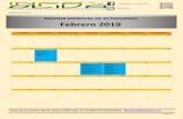 AGENDA MENSUAL DE ACTIVIDADES Febrero 2019 · 07.02.2019 Documentacion Vector de Xylella en Olivar Sevilla ... El Aforo Oficial de Aceite de Oliva de la Consejería de Agricultura