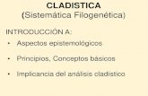 INTRODUCCIÓN A: • Aspectos epistemológicos • Principios ... · • Aspectos epistemológicos • Principios, Conceptos básicos • Implicancia del análisis cladístico ...