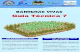 BARRERAS VIVAS - JICA · Para que sean barreras efectivas, deberá de y con hileras distanciadas cada 20 cm, tratando que la barrera tenga 60 cm de m de ancho. Factores a tomar en
