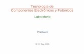 Tecnología de Componentes Electrónicos y Fotónicoscandid/docencia/TCEF-Prac3 (Expl).pdf · Clonar el directorio a Prac3 Copiar, si se desea, CN20.drc Importar (conviene) PAD.TLC