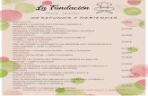 La Fundación · La Fundación Pizzería - Gastrobar ANDALUZ 2.00€ Chapata o mollete con tomate rallado y aceite + café o infusión SENIOR (+0,50€ con jamón ibérico) 2,20€