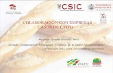 COLABORACIÓN CON EMPRESAS CASOS DE ÉXITOeventum.usal.es/_files/_event/_8972/_editorFiles/file...COLABORACIÓN CON EMPRESAS CASOS DE ÉXITO 7 de Marzo de 2017, CIALE. Universidad