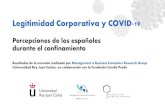 Legitimidad Corporativa y COVID-19 Corporativa y COVID-19... · Legitimidad Corporativa y COVID-19 Percepciones de los españoles durante el confinamiento Resultados de la encuesta