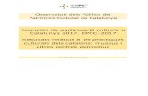 Enquesta de participació cultural a Catalunya 2017. EPCC 2017 …observatoripublics.icrpc.cat/files/enquesta-de-participacio-cultural-a... · L’univers poblacional comprèn la