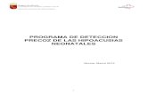 PROGRAMA DE DETECCION PRECOZ DE LAS HIPOACUSIAS …€¦ · Murcia, Marzo 2012 1. Actualización del Programa elaborado en el año 2003 e ... ANEXO 4. Signos de alarma de posibles
