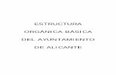 Estructura orgánica del Ayuntamiento de Alicante · 1. El Ambito de Alcaldía entraña como novedades importantes: - La ubicación dentro de la Alcaldía del Servicio Central de