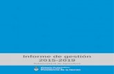 Informe de gestión 2015-2019 - Argentina · INFORME DE GESTIÓN 2015-2019 Subsecretaría de Agricultura Planificación Estratégica Para contribuir a los objetivos de la gestión
