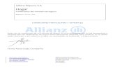 Allianz Seguros S - ARESS · El contrato de seguro está integrado por la Solicitud, la carátula, los anexos, certificados y condiciones generales contenidos en este documento. El