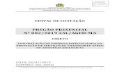 PREGÃO PRESENCIAL Nº 002/2019-CSL/AGED-MA · SECRETARIA DE ESTADO DA AGRICULTURA, PECUÁRIA E PESCA AGÊNCIA ESTADUAL DE DEFESA AGROPECUÁRIA DO MARANHÃO COMISSÃO SETORIAL DE