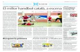 KORFBAL El millor handbol català, a escena El ... · FJEP Bonson (França) i Mamara University Sport Club (Turquia). L’equip vallesà, que ha incorporat com a tècnic Jordi Díaz,