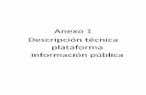 Anexo 1 Descripción técnica plataforma información pública · El filtro de búsqueda avanzada facilitará el encontrar información de manera eficiente. Este filtro corresponde