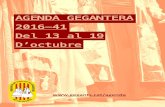 AGENDA GEGANTERA 2016 41 Del 13 al 19 D octubreAgenda gegantera de la setmana CONSELL (Mallorca, Illes Balears) Trobada de Gegants i Capgrossos 17.00 h - Des de la plaça Major. Inii