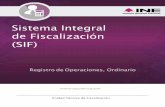 Sistema Integral de Fiscalización (SIF) · Registro Contable de Operaciones 15 de 20 • Los reportes de pólizas contienen la información del apartado de consulta. Figura 9.3 Reporte