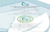  · Certificado de Sustentabilidade Sustainability Certificate O Portal da Construção Sustentável (PCS) atribuiu ao produto The Portal of Sustainable Construction (PCS) assigned