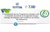 Grupo Energía de Bogotá · El incremento de ingresos y la adquisición de conocimiento son los principales impactos de los Programas identificados por la comunidad. 20 . Conocimiento