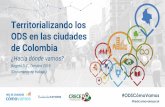 Territorializando los ODS en las ciudades de Colombiaredcomovamos.org/wp-content/uploads/2019/10/02_Informe...2019/10/02  · Nacionales de Desarrollo (PND) con los ODS y en la formulación