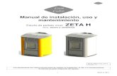 Estufa de pellets mod. ZETA H - Leroy Merlin · 2013. 2. 11. · Las estufas de pellets funcionan exclusivamente con pellets (pastillas) de diferentes maderas conformes a la norma