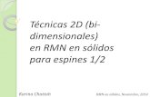 Técnicas 2D (bi- dimensionales) en RMN en sólidos para espines … · 2018. 1. 26. · Karina Chattah RMN en sólidos, Noviembre, 2014 Secuencia de pulsos para obtener un espectro