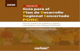 PROYECTO Guía para el Plan de Desarrollo Regional ... · 2020 Guía para el Regional Concertado Plan de Desarrollo PDRC Para la mejora de políticas y planes estratégicos con enfoque