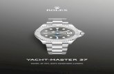 Yacht Master 37 - Rolex · Como todos los relojes Profesionales de Rolex, el Yacht‑Master 37 ofrece una gran legibilidad en cualquier ... sensación de lujo. El brazalete Oyster