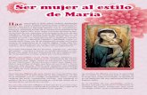 Ser mujer al estilo de María - arquidiocesistoluca.org.mxarquidiocesistoluca.org.mx/wp-content/uploads/2020/... · En la sencillez de sus sandalias contem-plamos que para ponerse