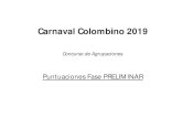 Carnaval Colombino 2019 · 2019. 3. 13. · Nº Modalidad Fecha Ord LET Ms/In AFIN LET MUS AFIN LET MUS AFIN LET MUS AFIN LET MUS AFIN LET Ms/In AFIN 1 Murga 15-feb 2 ENCUENTROS EN