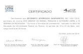 certificados participantes E a J 24jun · CERTIFICADO Certificamos que EDILBERTO APARECIDO GASPARETTO, RG 1.652.103-5, participou do evento XXVI SEMANA DE ENSINO, PESQUISA E EXTENSÃO