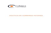 POLÍTICA DE GOBIERNO INTERNO · 2019. 7. 5. · Política de Gobierno Interno Página 6 de 47 1.4. Normativa aplicable Para la elaboración del presente Política de Gobierno Interno