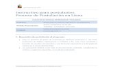 Instructivo para postulantes Proceso de Postulacio …...UNIVERSIDAD DE CHILE Instructivo para postulantes Proceso de Postulación en Línea 5. En la sección Documentos adjuntos debe