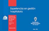 Experiencias en gestión hospitalaria...• Licencia Médica Electrónica: 4.951 LME emitidas durante el 2015. • ERP / WMS: Sistema de abastecimiento y gestión de bodega. • Sistema