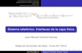 Juan Manuel Orduña Huertasinformatica.uv.es/seguia/RTD/teoria/Tema3-Sistema...Redes de televisión por cable (CATV) para Internet por cable Red HFC (Hybrid Fiber-Coax) Juan.Orduna@uv.es