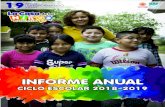 New INFORME ANUAL - Casa de los Niñoscasadelosninos.org.mx/files/informes/informe-anual-2018... · 2020. 4. 22. · INFORME ANUAL CICLO ESCOLAR 2018-2019 El derecho y la necesidad