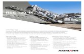 RSS 120-M - Ammann€¦ · La máquina RSS 120-M de Ammann es una trituradora, separadora de hierro y tamizadora integral. Es ideal para el reciclado de asfalto, desde materiales