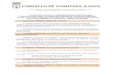 CONCELLO DE CHANTADA (LUGO) · 2019. 5. 29. · praza de galicia, nº 1- 27500 chantada | tel. 982 44 00 11- fax. 982 46 21 02 | - concello de chantada (lugo) pliego de clÁusulas