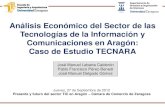 Análisis Económico del Sector de las Tecnologías de la …documentos.camarazaragoza.com/comercio-electronico... · 2019. 12. 13. · Jueves, 27 de Septiembre de 2012 Presente y