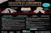 AHAZ Consigue con COLECCIÓN DE 3 BUFANDAS · 2018. 1. 5. · · Colección de 3 Bufandas Antonio Miró: 22,90€ (IVA INCLUIDO) Las entregas comenzarán a partir del 15 de enero