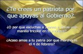 ¿Te crees un patriota por que apoyas al Gobierno?Masacre de San José de Apartadó En febrero de 2005 la Brigada XVII del Ejército Nacional de Colombia entró en la Comunidad de