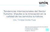 Tendencias internacionales del Sector Turismo: Impulso a la …00 Innovacion en... · 2014. 12. 10. · 1 Tendencias internacionales del Sector Turismo: Impulso a la innovación en